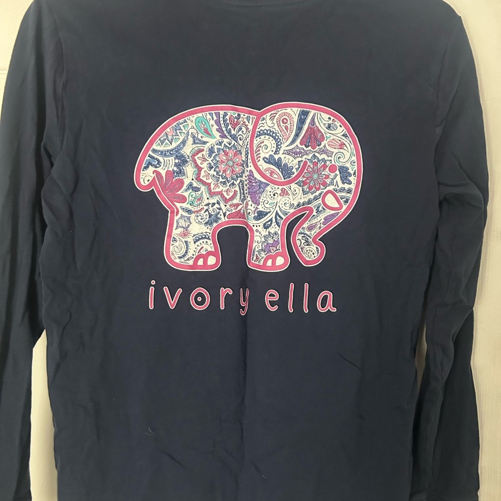 Ivory Ella Navy Long Sleeve